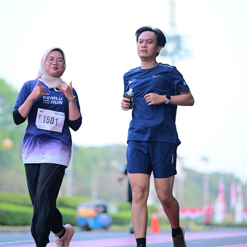 Race photo from KEMLU RUN 2026