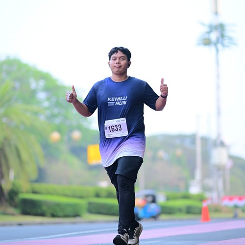 Race photo from KEMLU RUN 2026