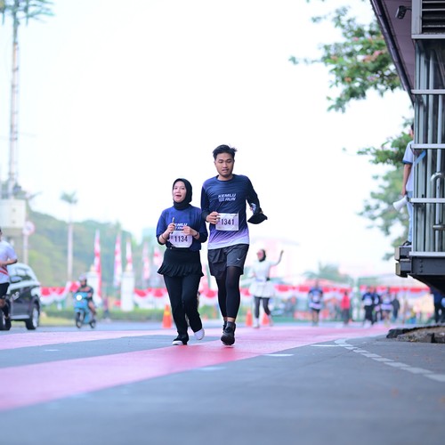 Race photo from KEMLU RUN 2026