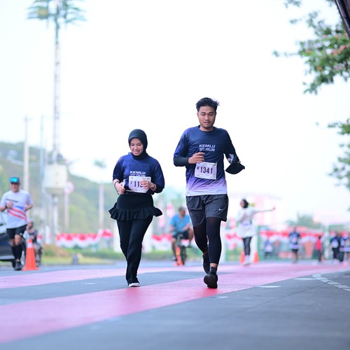 Race photo from KEMLU RUN 2026