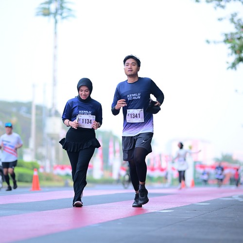 Race photo from KEMLU RUN 2026