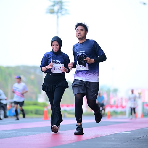 Race photo from KEMLU RUN 2026