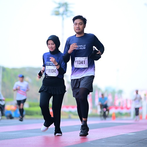 Race photo from KEMLU RUN 2026