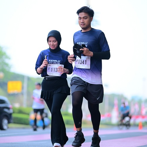 Race photo from KEMLU RUN 2026