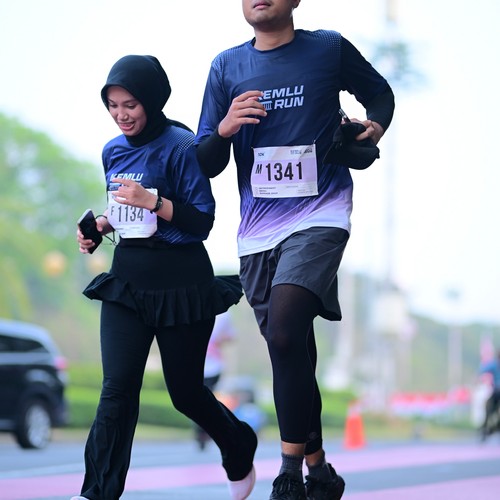 Race photo from KEMLU RUN 2026