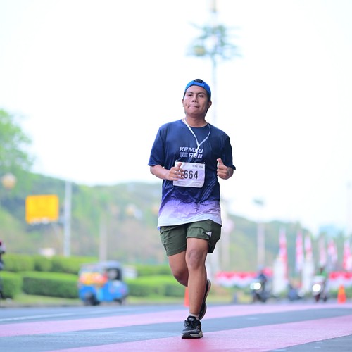 Race photo from KEMLU RUN 2026