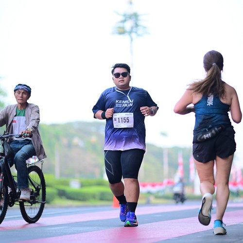 Race photo from KEMLU RUN 2026