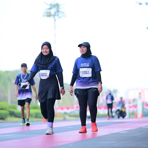 Race photo from KEMLU RUN 2026
