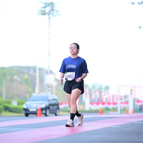 Race photo from KEMLU RUN 2026