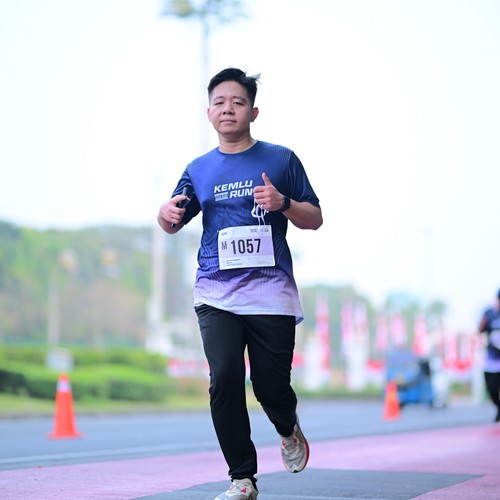 Race photo from KEMLU RUN 2026