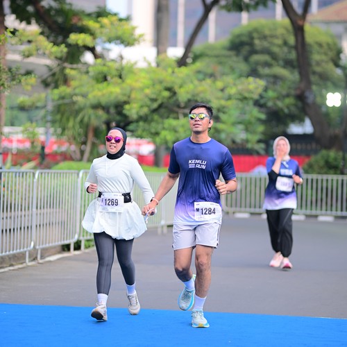 Race photo from KEMLU RUN 2026