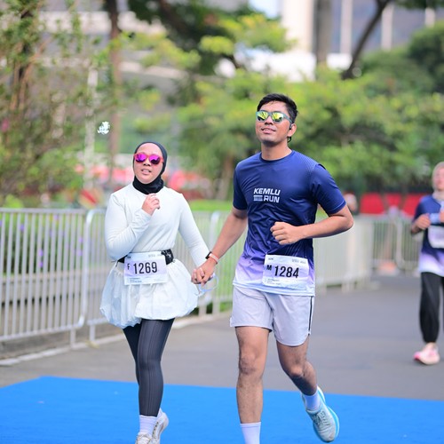 Race photo from KEMLU RUN 2026