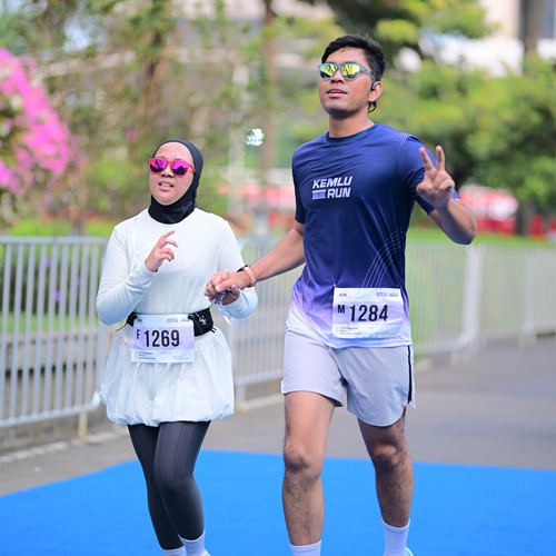 Race photo from KEMLU RUN 2026