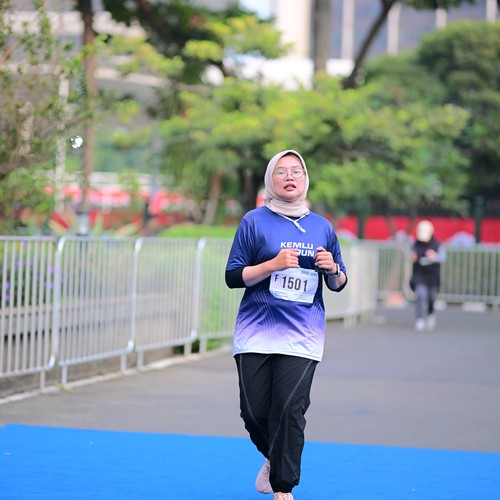 Race photo from KEMLU RUN 2026