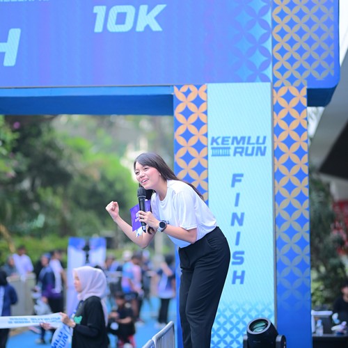 Race photo from KEMLU RUN 2026