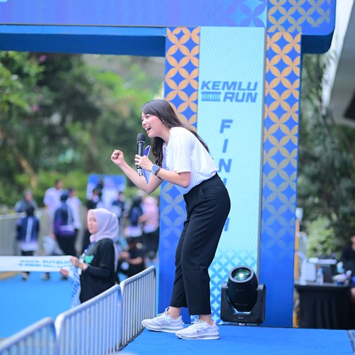 Race photo from KEMLU RUN 2026