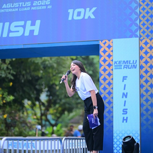Race photo from KEMLU RUN 2026