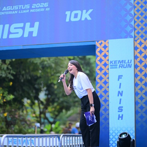 Race photo from KEMLU RUN 2026