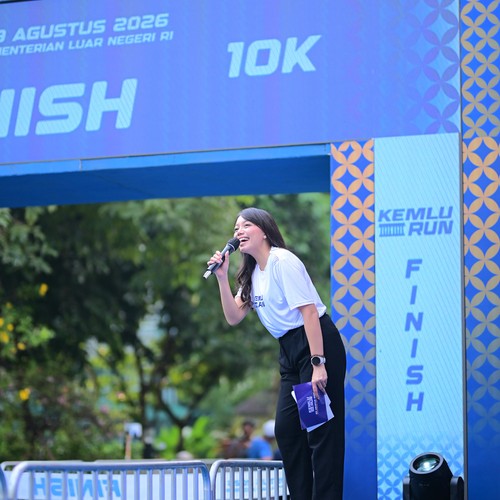 Race photo from KEMLU RUN 2026