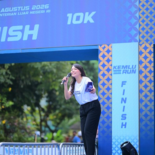 Race photo from KEMLU RUN 2026