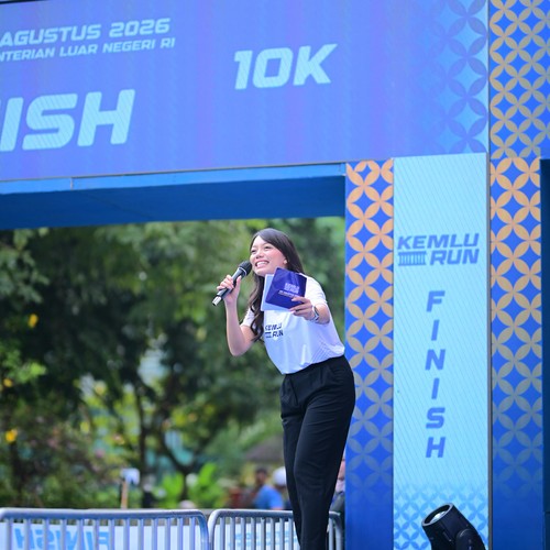Race photo from KEMLU RUN 2026