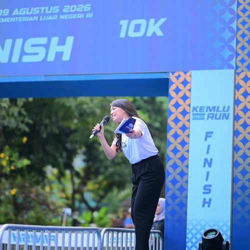 Race photo from KEMLU RUN 2026