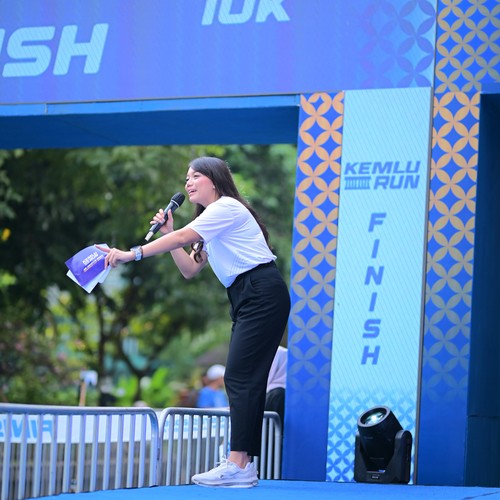 Race photo from KEMLU RUN 2026