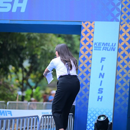 Race photo from KEMLU RUN 2026