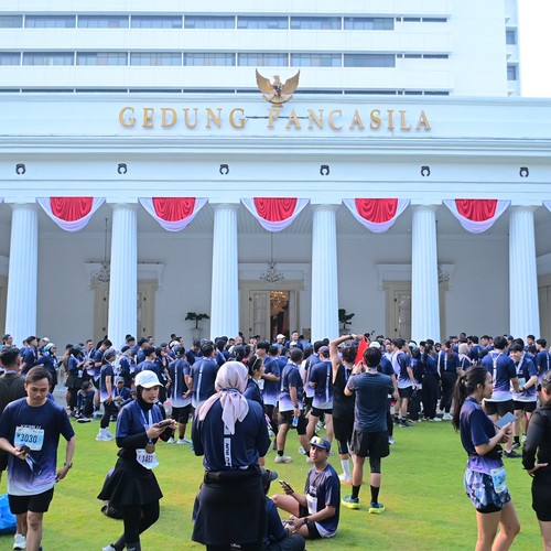 Race photo from KEMLU RUN 2026