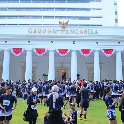 Race photo from KEMLU RUN 2026