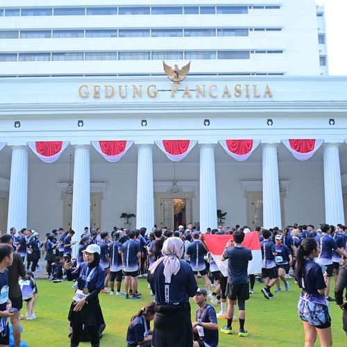 Race photo from KEMLU RUN 2026