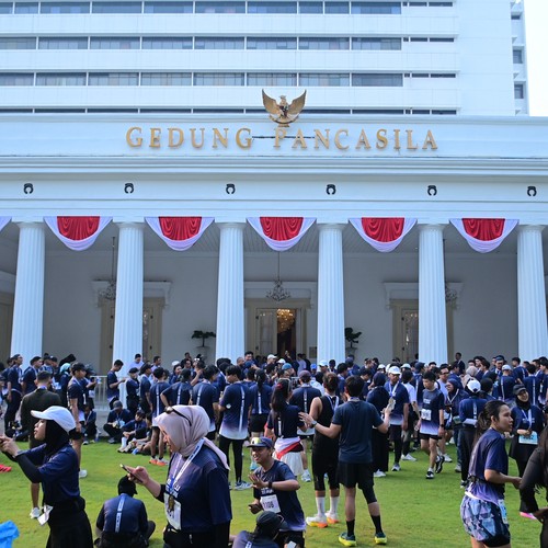 Race photo from KEMLU RUN 2026