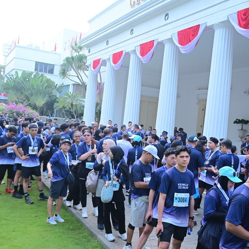 Race photo from KEMLU RUN 2026