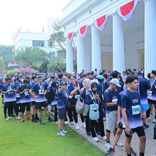 Race photo from KEMLU RUN 2026