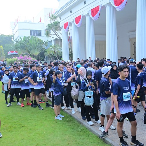 Race photo from KEMLU RUN 2026