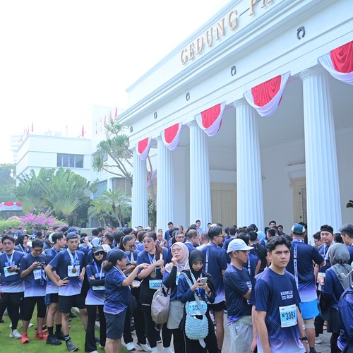 Race photo from KEMLU RUN 2026
