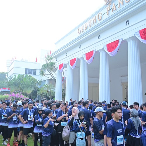 Race photo from KEMLU RUN 2026