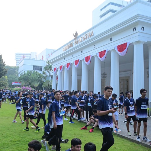 Race photo from KEMLU RUN 2026