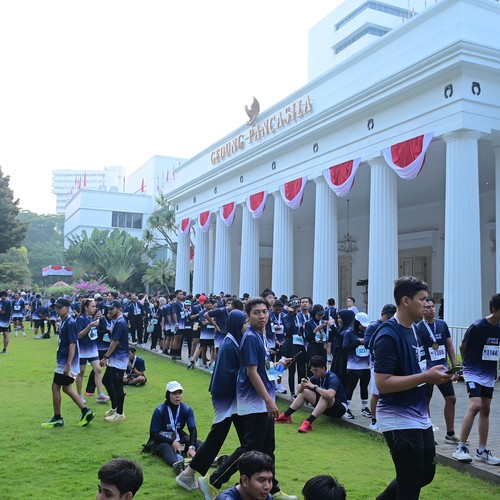 Race photo from KEMLU RUN 2026