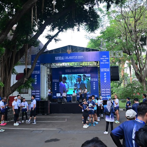 Race photo from KEMLU RUN 2026