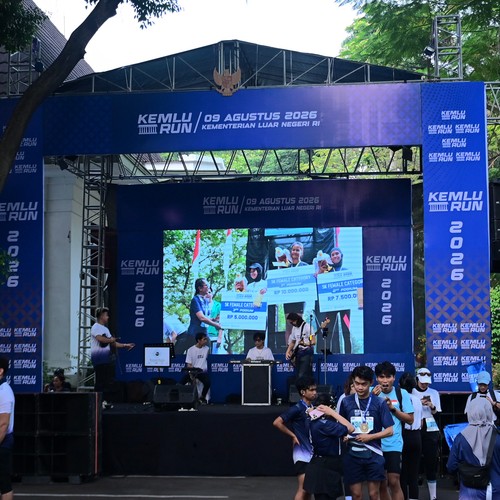 Race photo from KEMLU RUN 2026