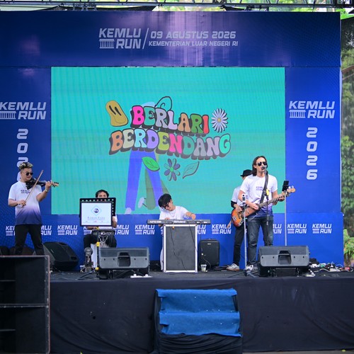 Race photo from KEMLU RUN 2026