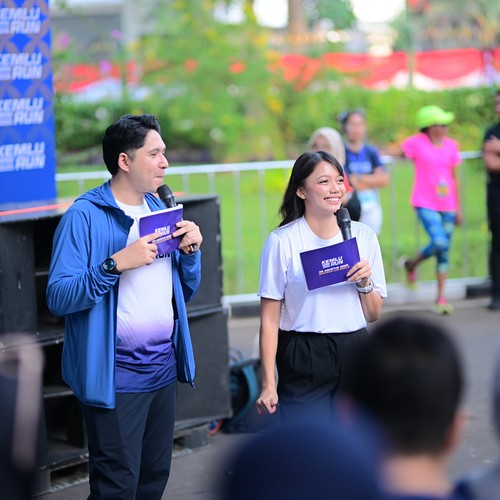 Race photo from KEMLU RUN 2026