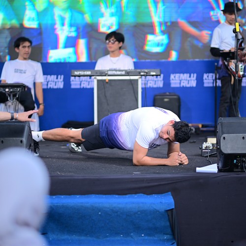 Race photo from KEMLU RUN 2026