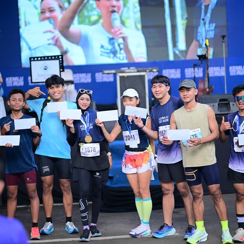 Race photo from KEMLU RUN 2026