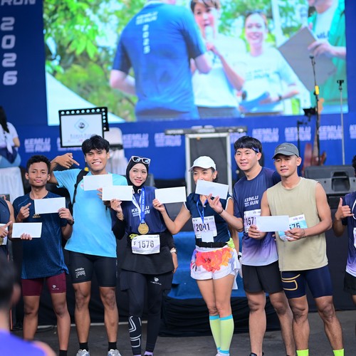 Race photo from KEMLU RUN 2026