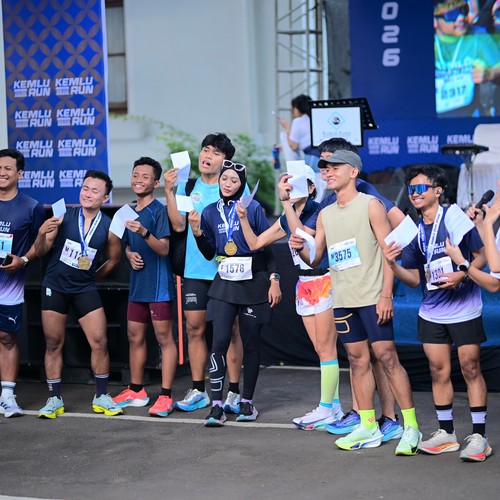 Race photo from KEMLU RUN 2026