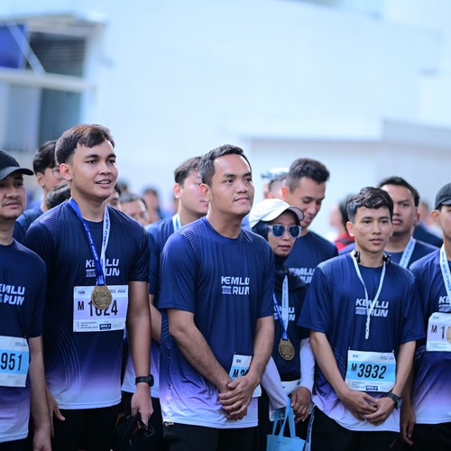Race photo from KEMLU RUN 2026