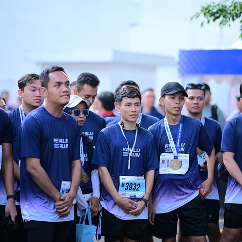 Race photo from KEMLU RUN 2026