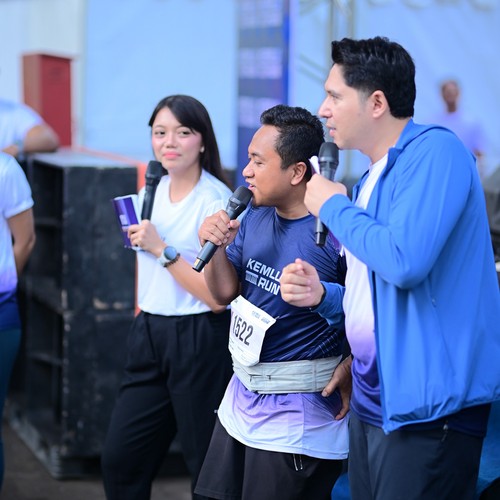 Race photo from KEMLU RUN 2026